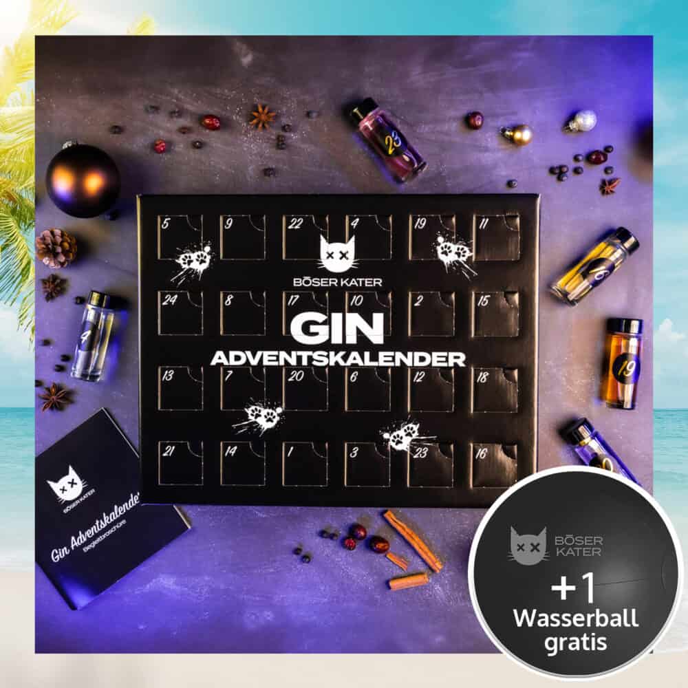 Böser Kater Gin Adventskalender mit Gin-Miniaturen & Begleitbroschüre