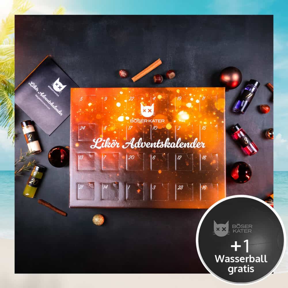 Böser Kater Likör Adventskalender mit Likör-Miniaturen & Begleitbroschüre