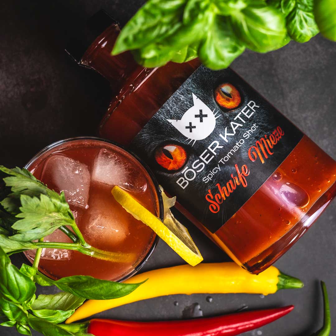 Böser Kater Scharfe Mieze – Spicy Mexikaner Shot Tomato Flavour 12,5% Vol. – Bild 5