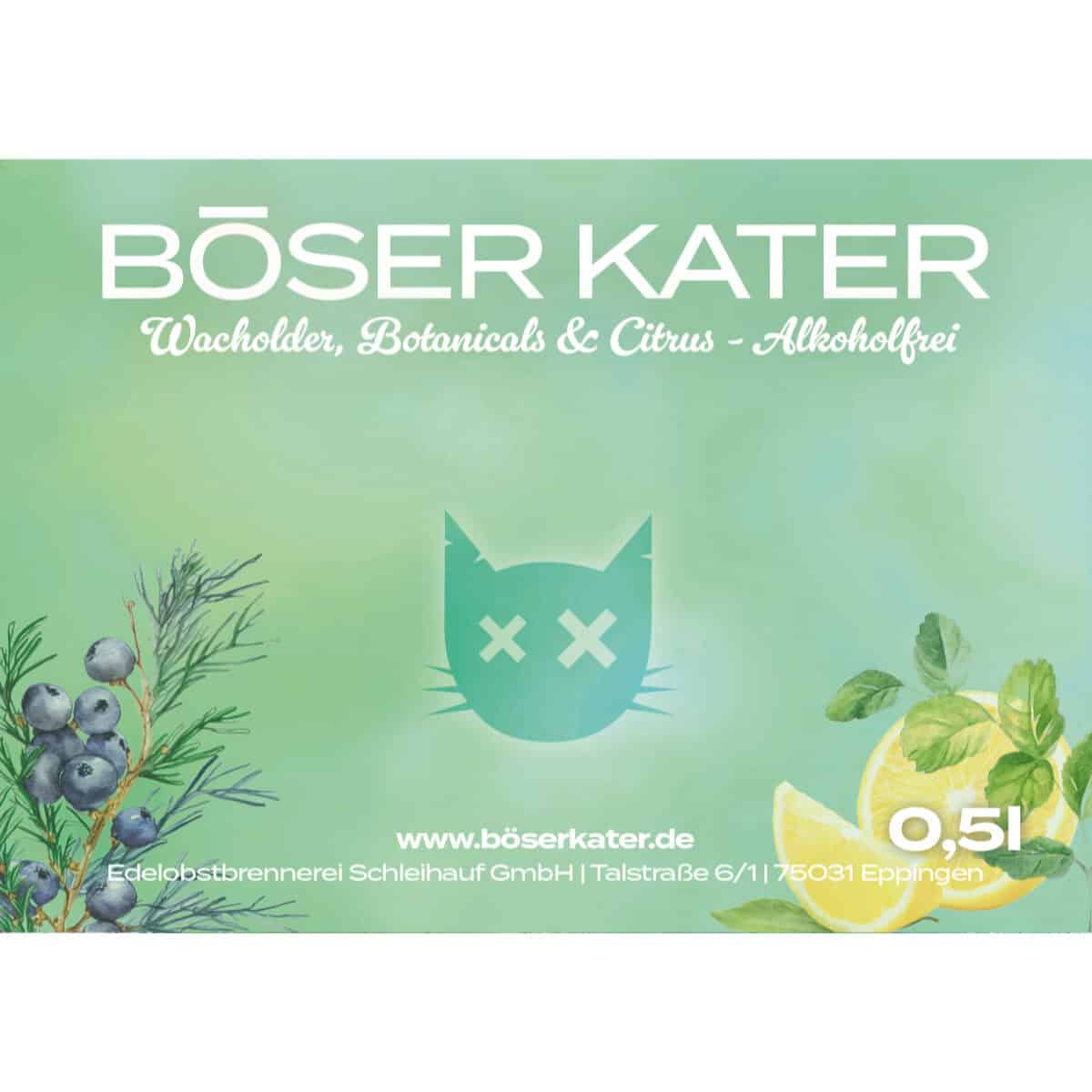 Böser Kater alkoholfreie Gin Alternative – Perfekte Basis für einen alkoholfreien Gin Tonic 0,5l – Bild 7