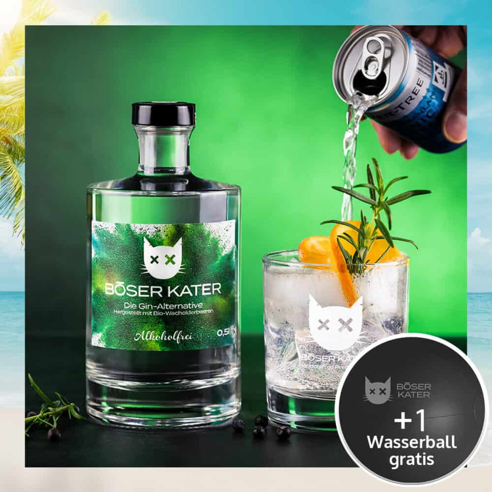 Böser Kater Alkoholfrei – Perfekte Basis für einen alkoholfreien Gin Tonic 0,5l