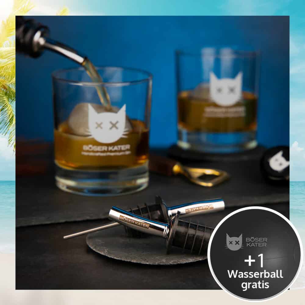 Böser Kater Ausgießer mit Gravur