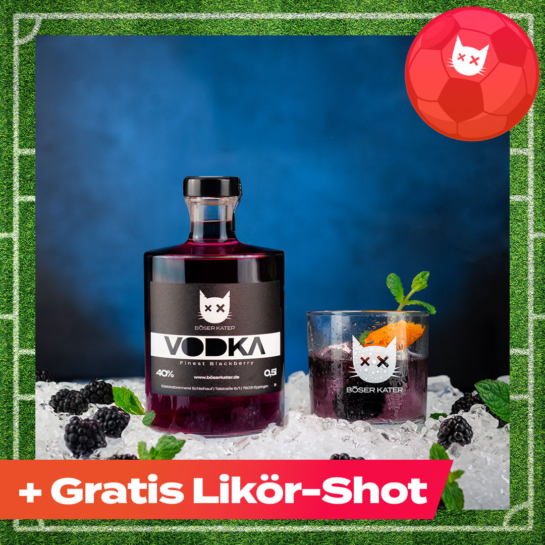 Böser Kater Blackberry Vodka 0,5l 40% Vol.