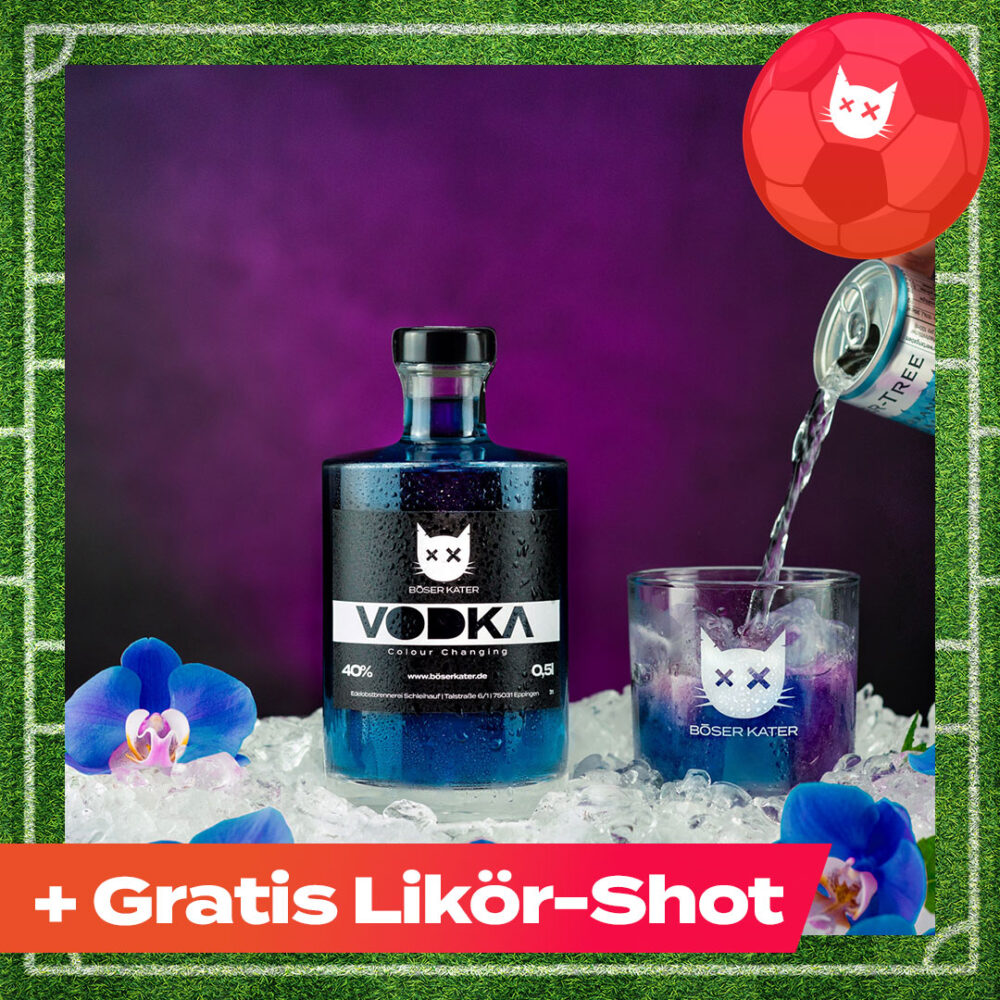 Böser Kater Wildberry Colour Changing Vodka mit Farbwechsel-Effekt 0,5l 40% Vol.