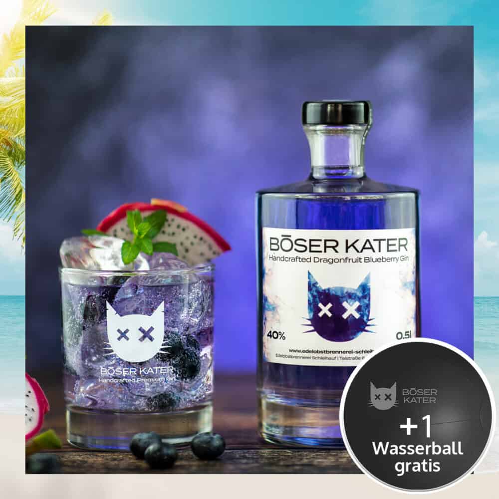 Böser Kater Dragonfruit Blueberry Gin 40% Vol.