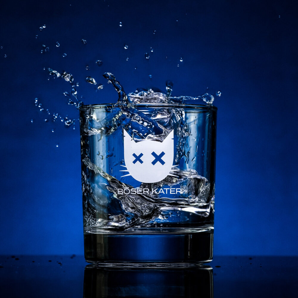 Böser Kater Tumbler Cocktail Gläser für Gin, Whisky, Rum & Vodka
