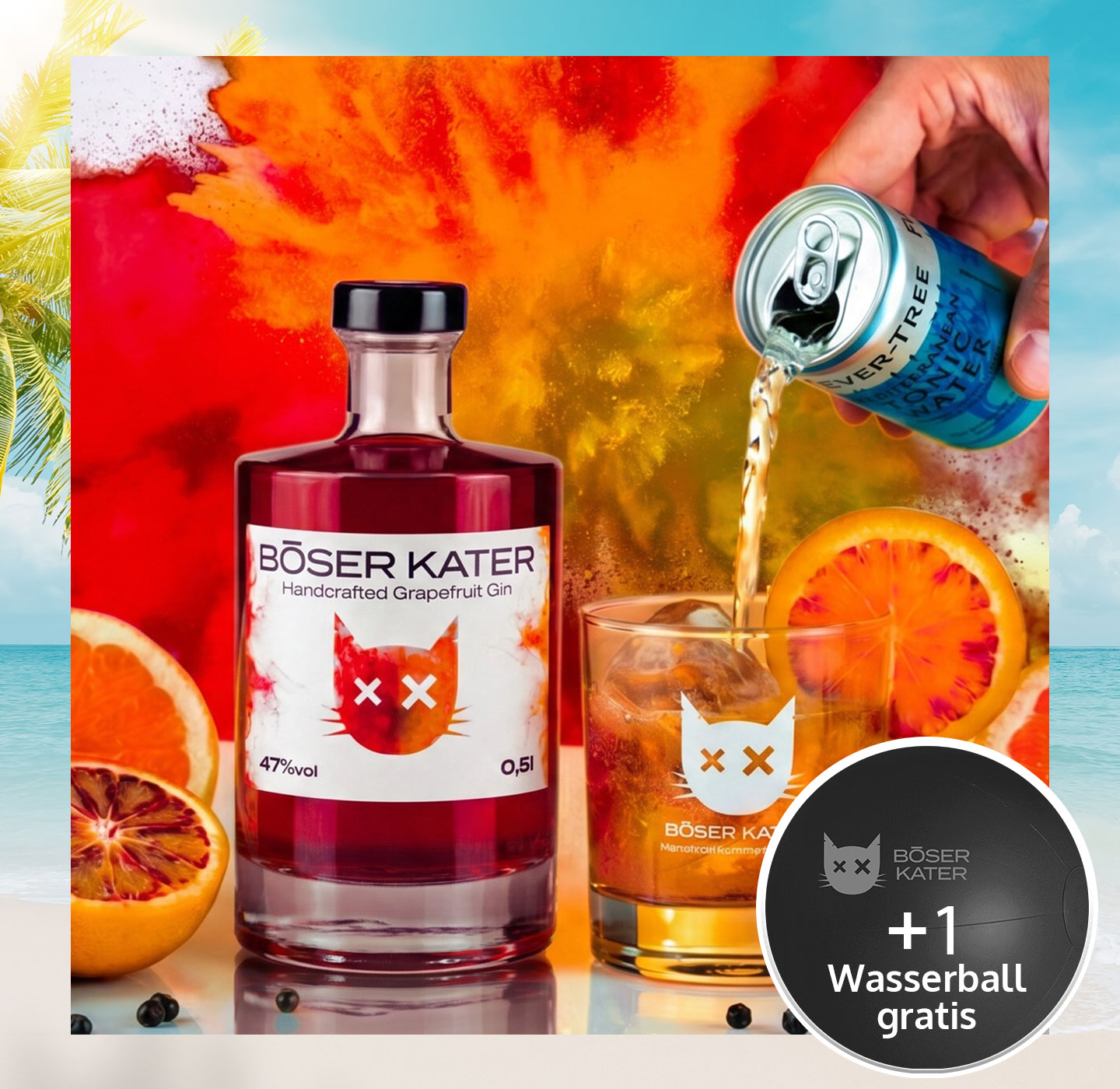 Böser Kater Grapefruit Gin 47% Vol.