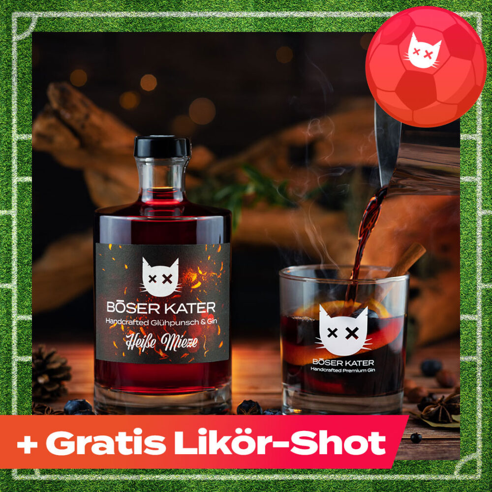 Heiße Mieze Glühpunsch & Gin mit Glühwein 17% Vol.