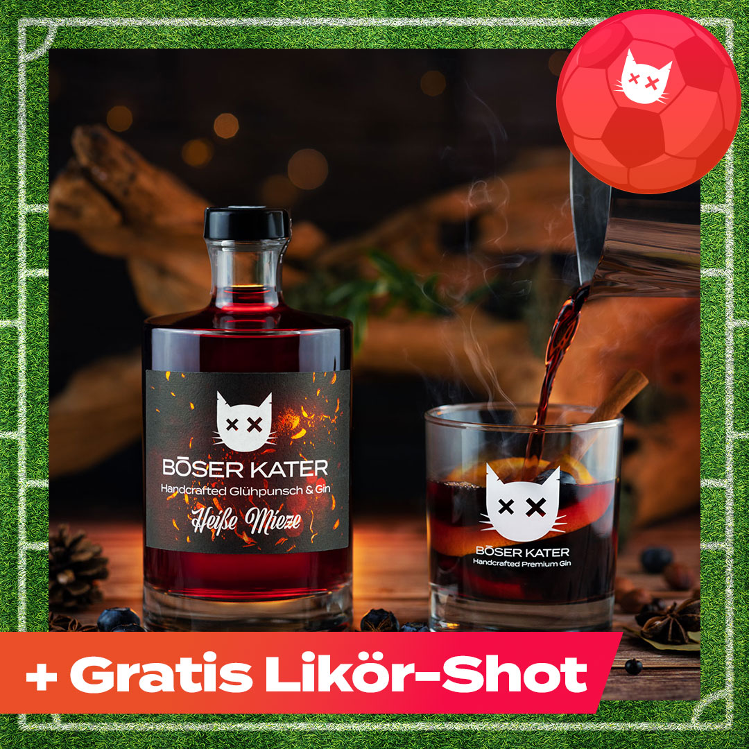 Heiße Mieze Glühpunsch & Gin mit Glühwein 17% Vol.