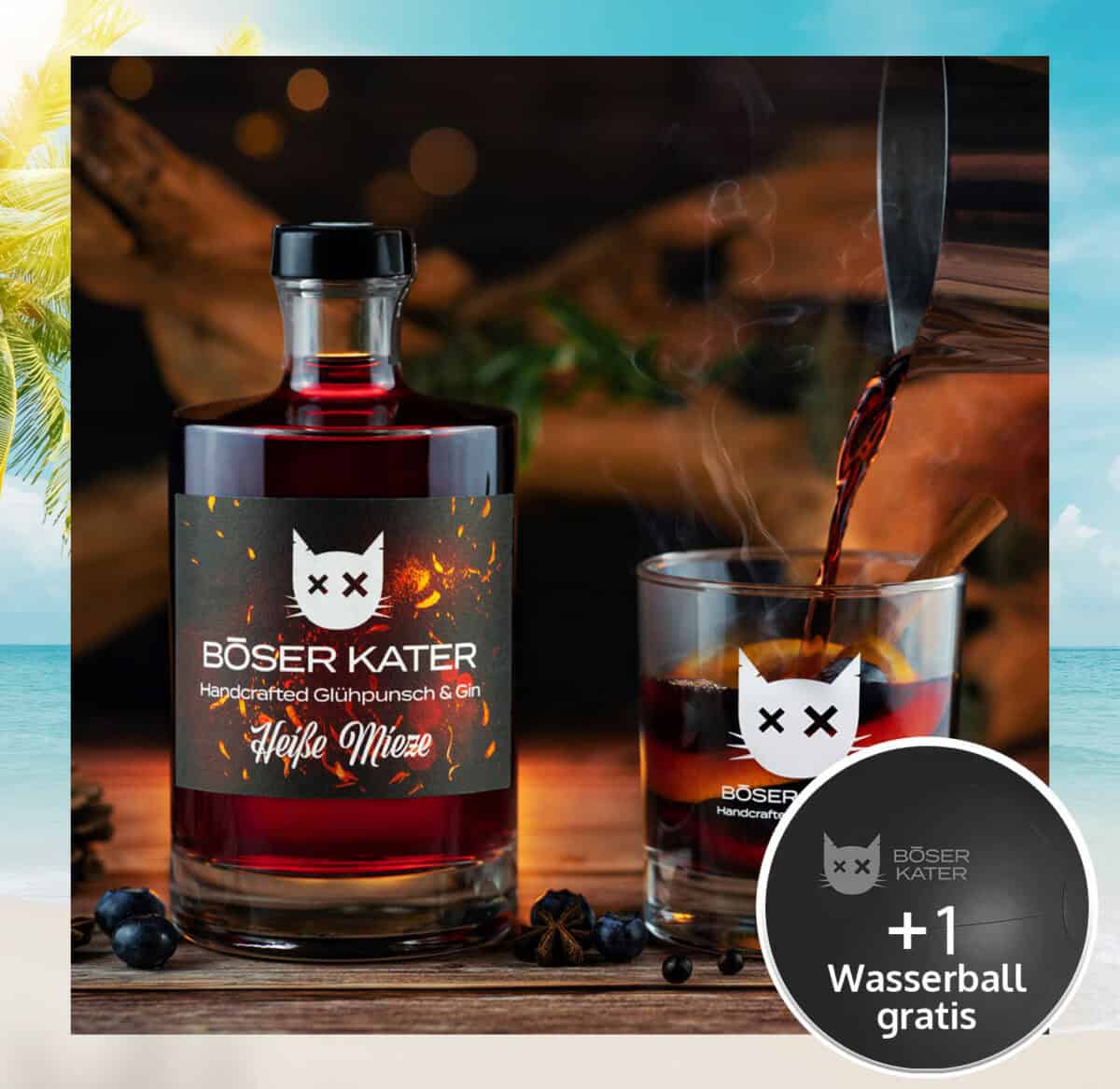 Heiße Mieze Glühpunsch & Gin mit Glühwein 17% Vol.