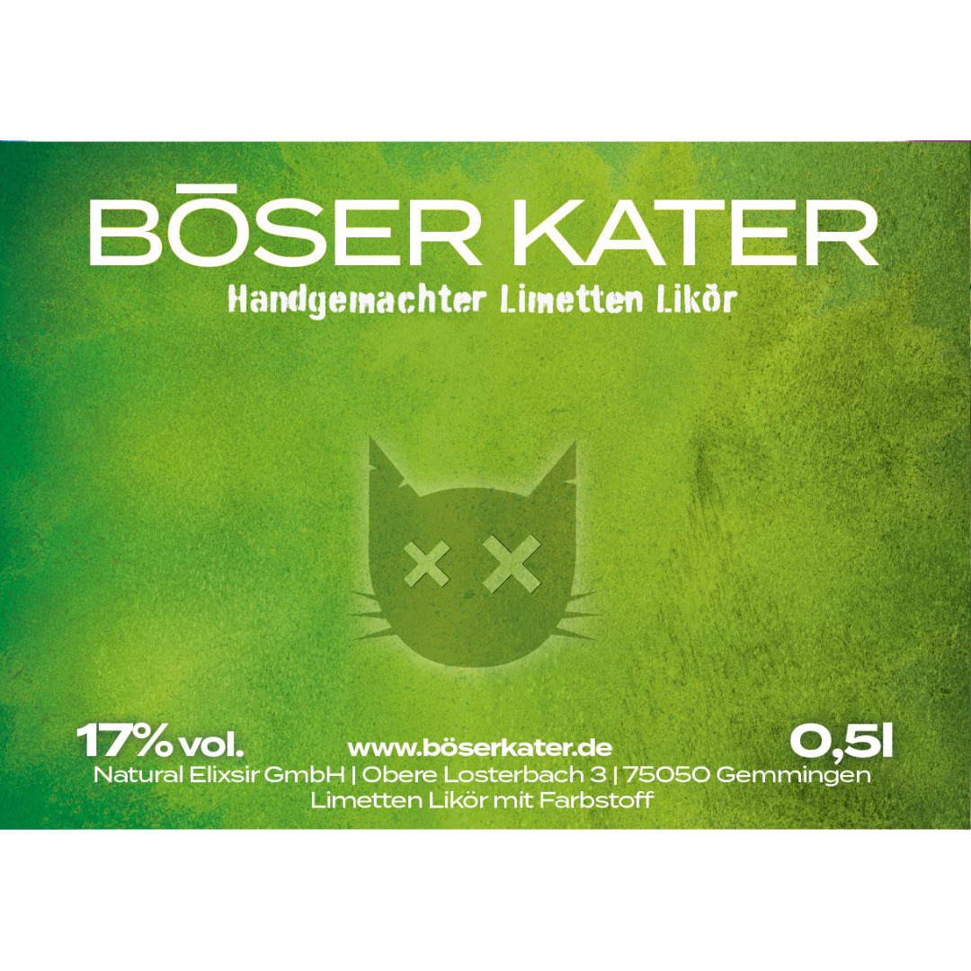 Böser Kater Juicy Lime Limetten Likör 17% – Bild 7