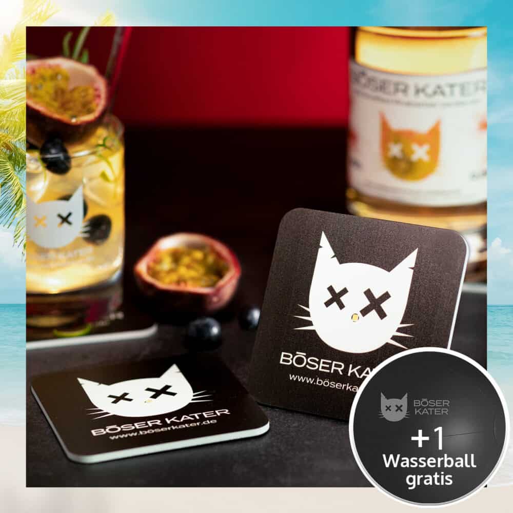 Böser Kater LED-Untersetzer 2er Set