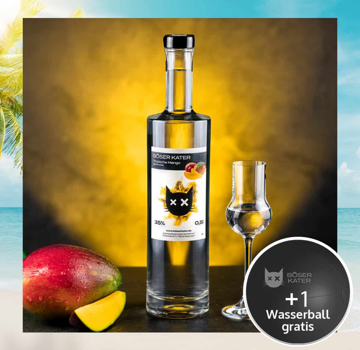Böser Kater Tropische Mango Spirituose 0,5l 35% Vol.