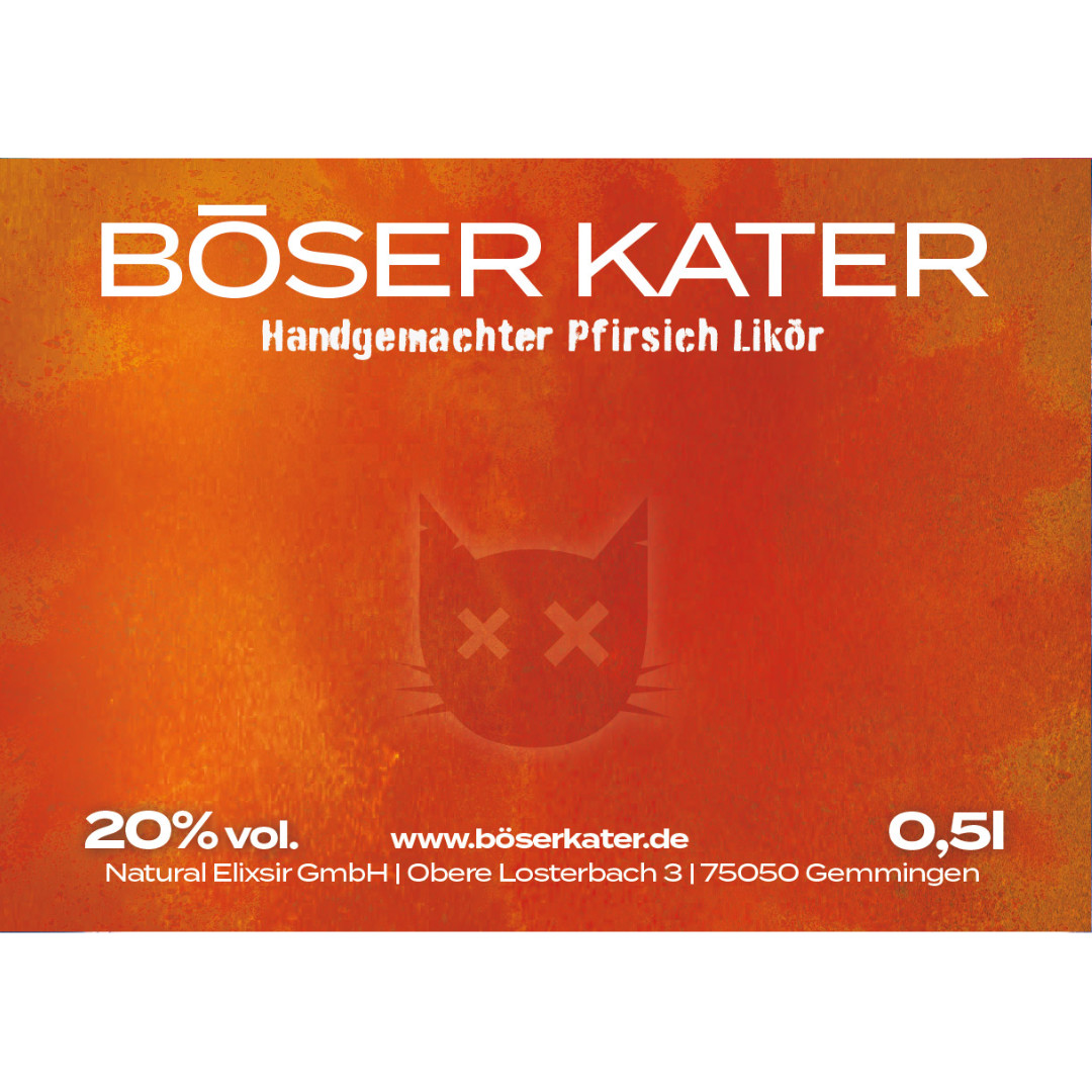 Böser Kater Pfirsichlikör 20% Vol. – Bild 6