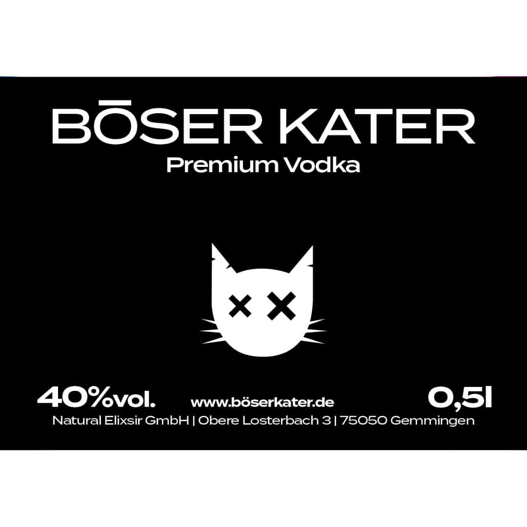Böser Kater Premium Vodka 0,5l 40% Vol. – Bild 6