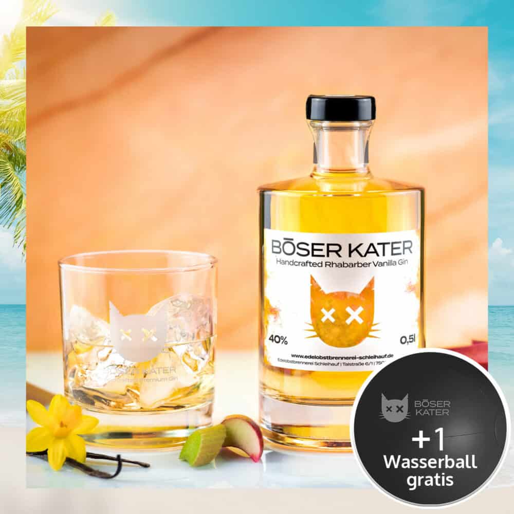 Böser Kater Rhabarber Vanilla Gin 40% Vol.