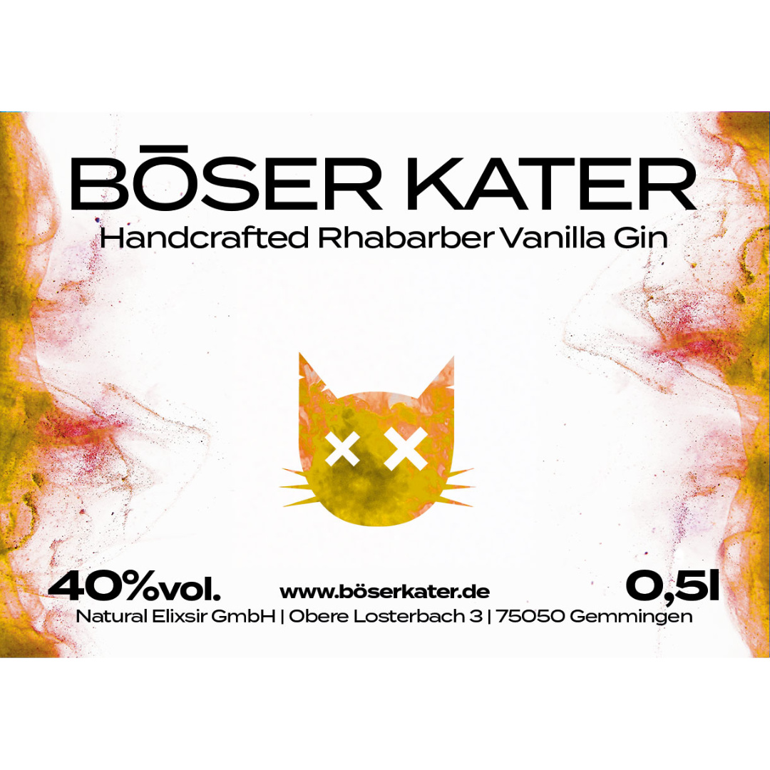 Böser Kater Rhabarber Vanilla Gin 40% Vol. – Bild 7