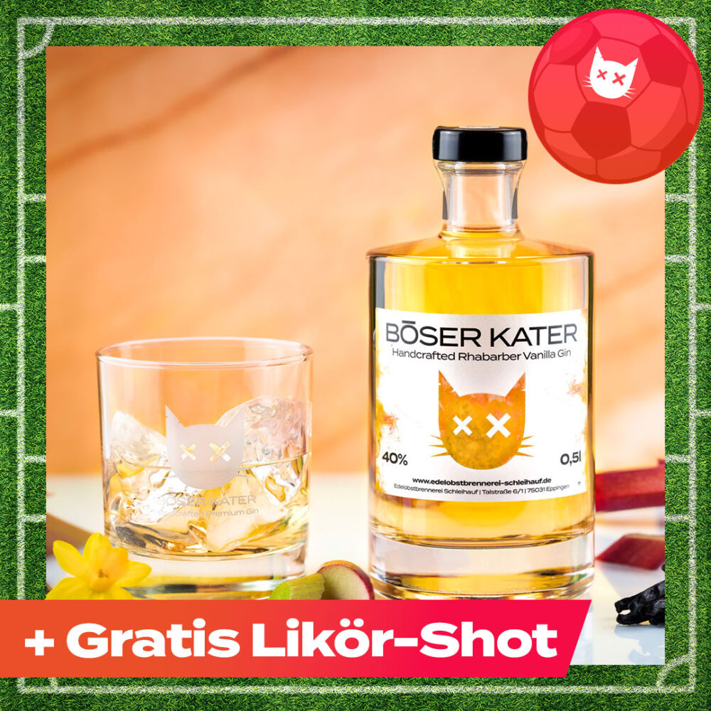 Böser Kater Rhabarber Vanilla Gin 40% Vol.