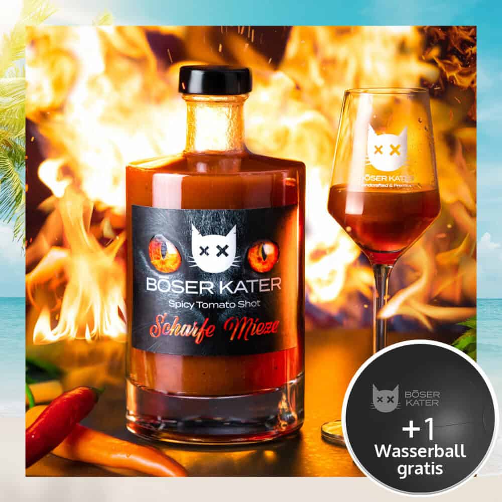 Böser Kater Scharfe Mieze – Spicy Mexikaner Shot Tomato Flavour 12,5% Vol.