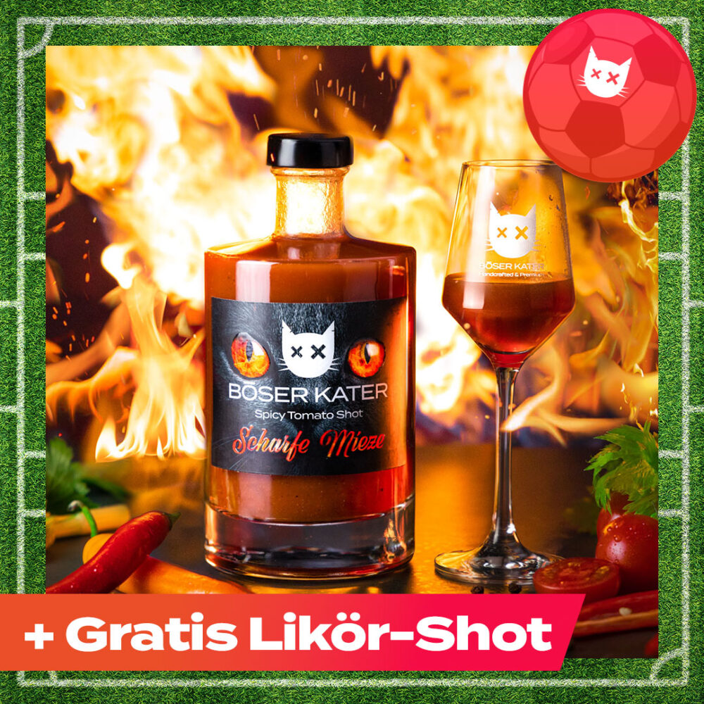 Böser Kater Scharfe Mieze – Spicy Mexikaner Shot Tomato Flavour 12,5% Vol.