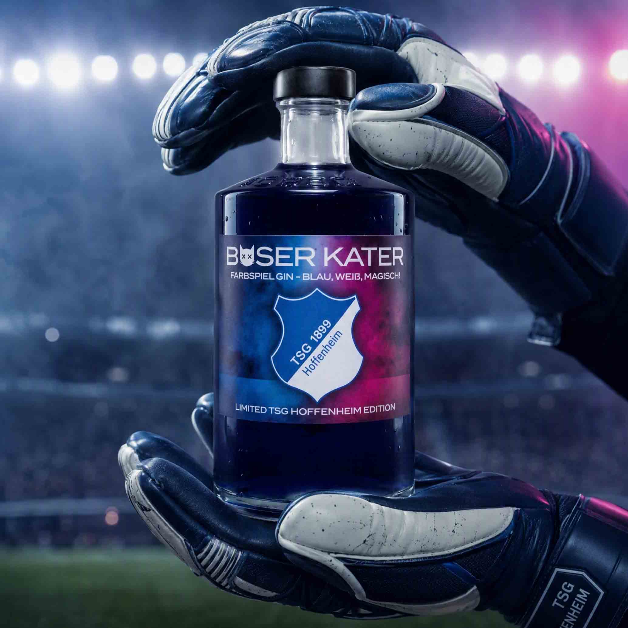 Böser Kater x TSG Hoffenheim Limited Edition | Farbwechsel Gin von Blau zu Violett 40% Vol. – Bild 4