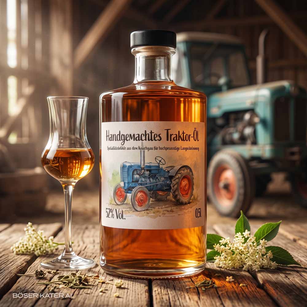 Traktor-Öl - Hauseigener Kräuterlikör 52% Vol.