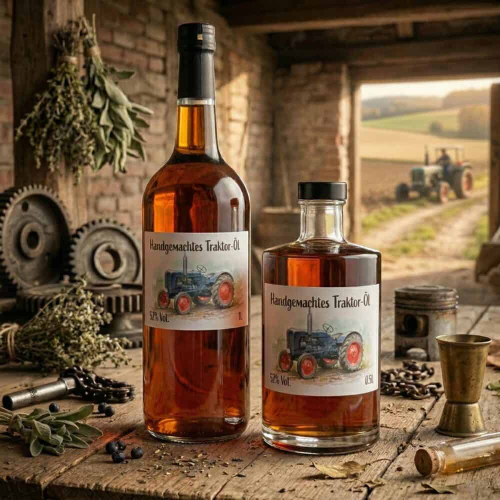 Traktor-Öl - Hauseigener Kräuterlikör 52% Vol.