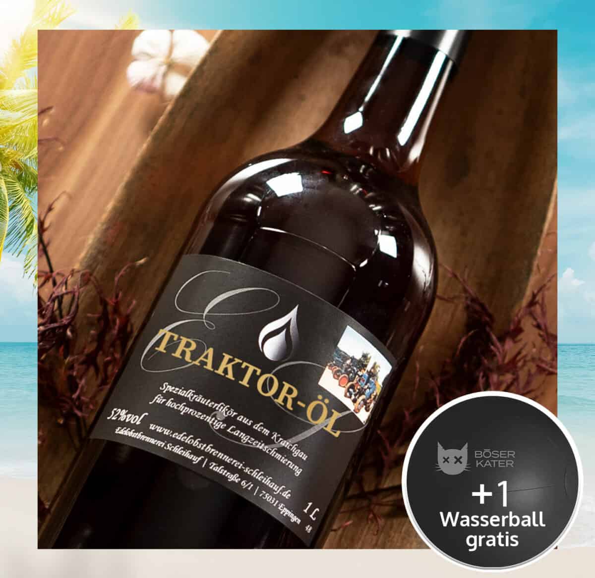 Traktor-Öl - Hauseigener Kräuterlikör 1 Liter 52% Vol.