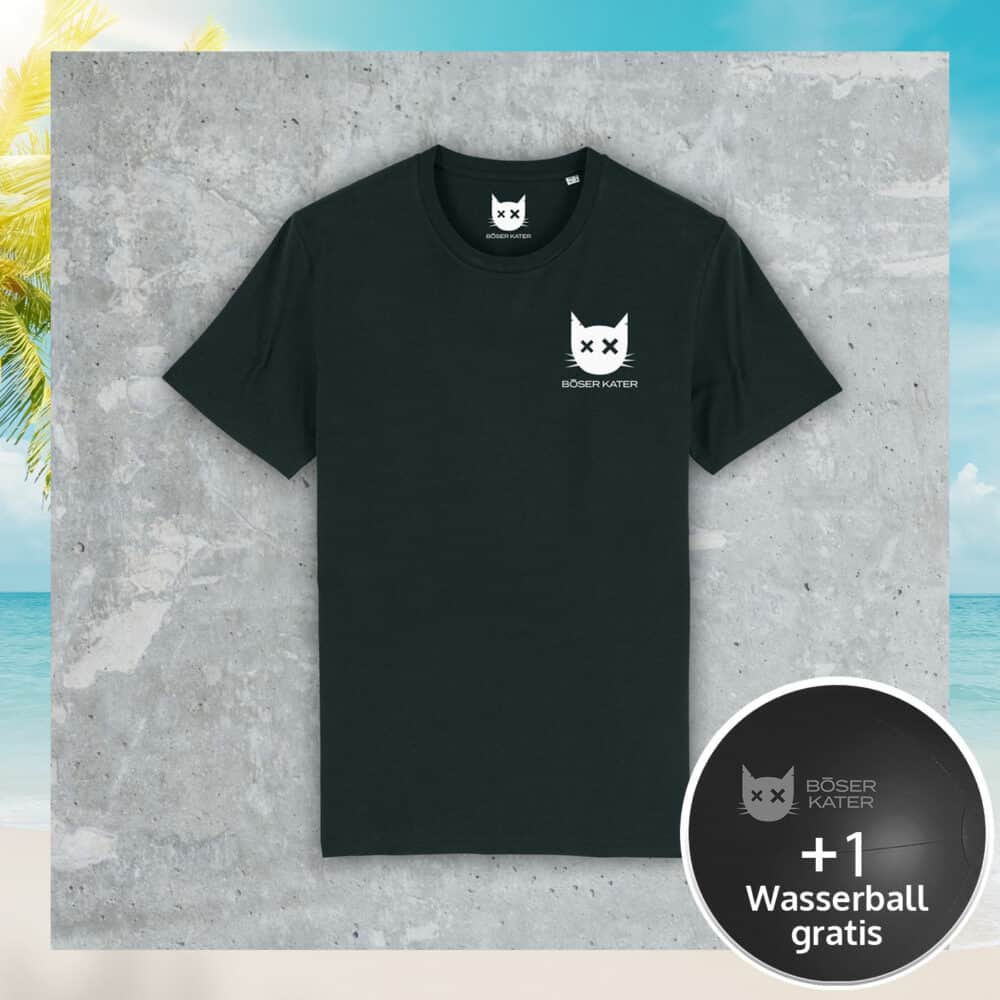 Böser Kater Unisex Shirt mit hochwertigem Stick