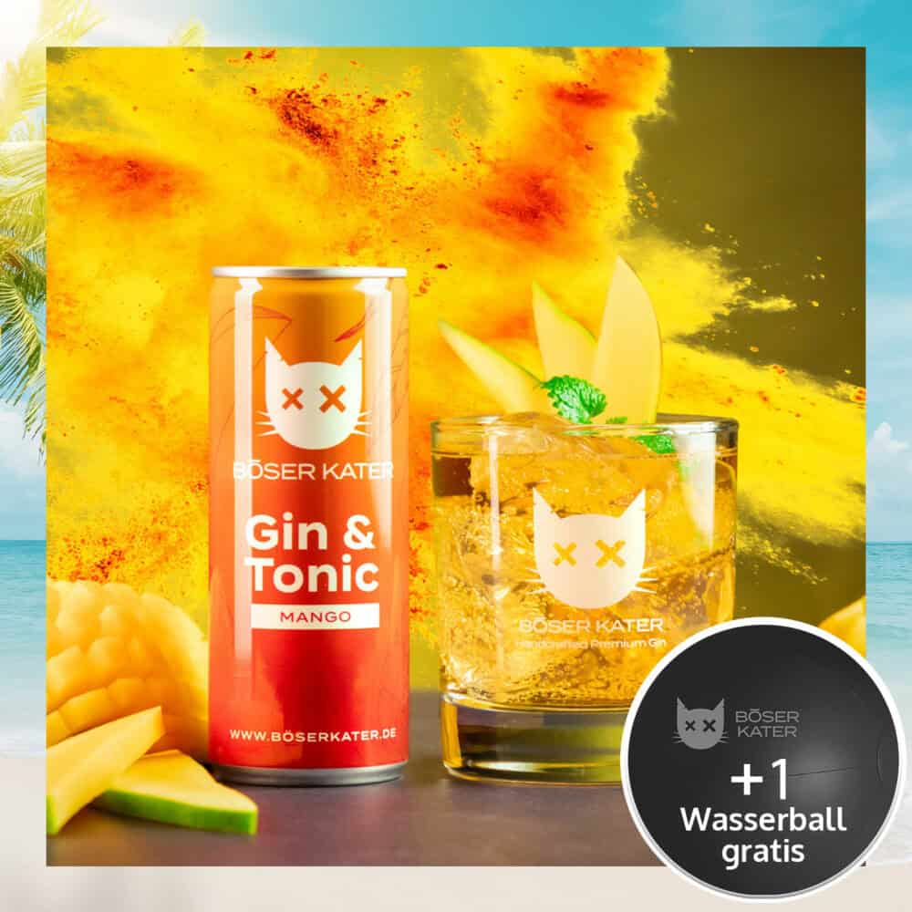 Böser Kater Mango Gin & Tonic ReadyToDrink Dose 250ml 10% Vol.