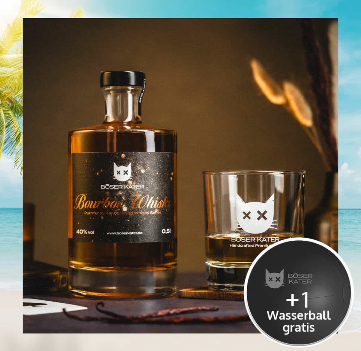 Böser Kater Bourbon Whiskey 0,5l 40% Vol.
