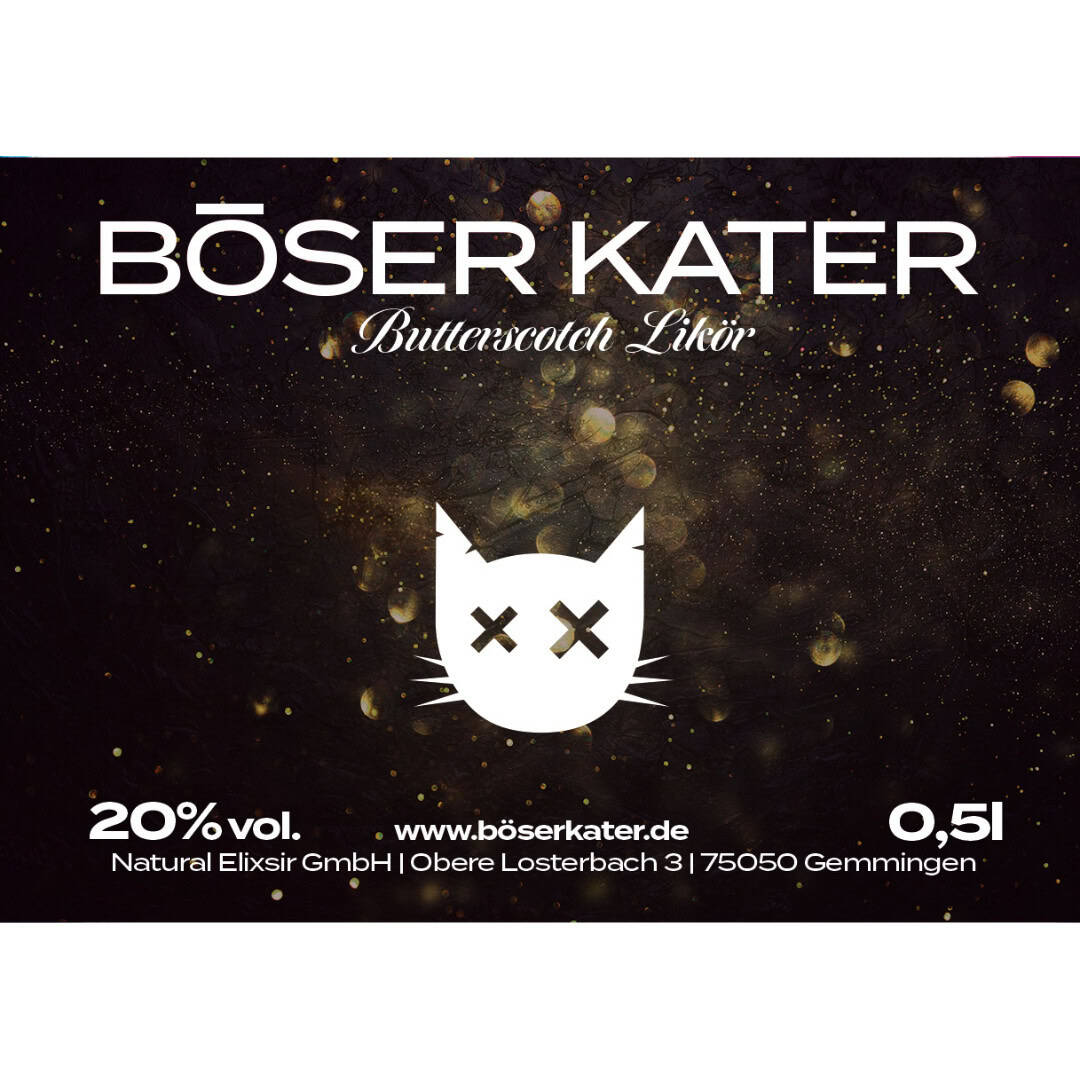 Böser Kater Butterscotch Likör mit Whisky 0,5l 20% Vol. – Bild 8
