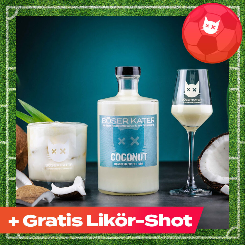 Böser Kater Kokoslikör mit Sahne 15% Vol.