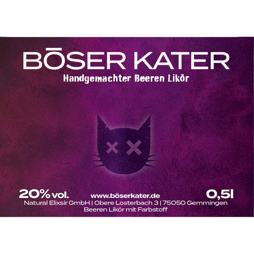 Böser Kater Dark Berry Likör 20% Vol. – Bild 6