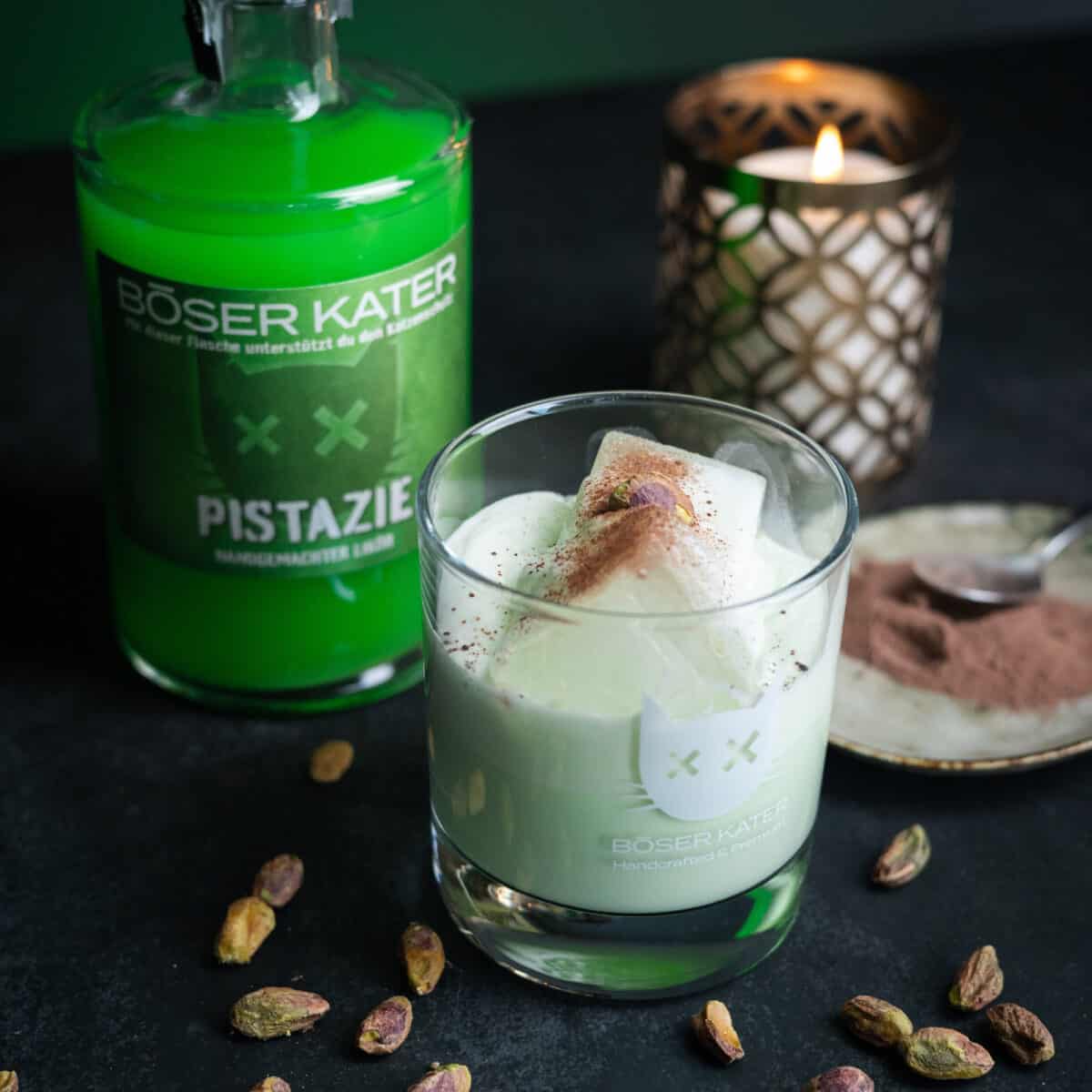 Böser Kater Pistazien Likör 20% Vol. – Bild 4