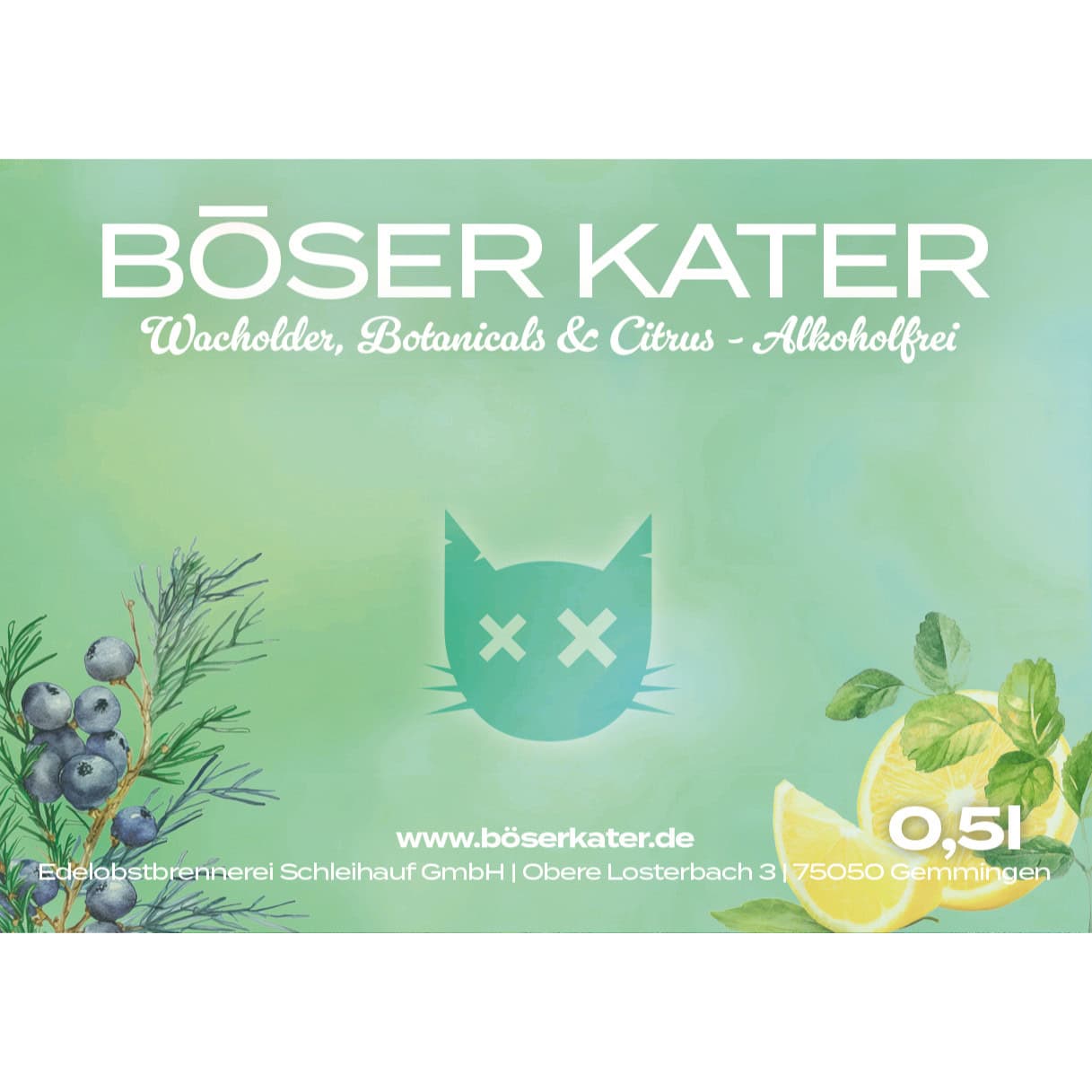 Böser Kater alkoholfreie Gin Alternative – Perfekte Basis für einen alkoholfreien Gin Tonic 0,5l – Bild 7