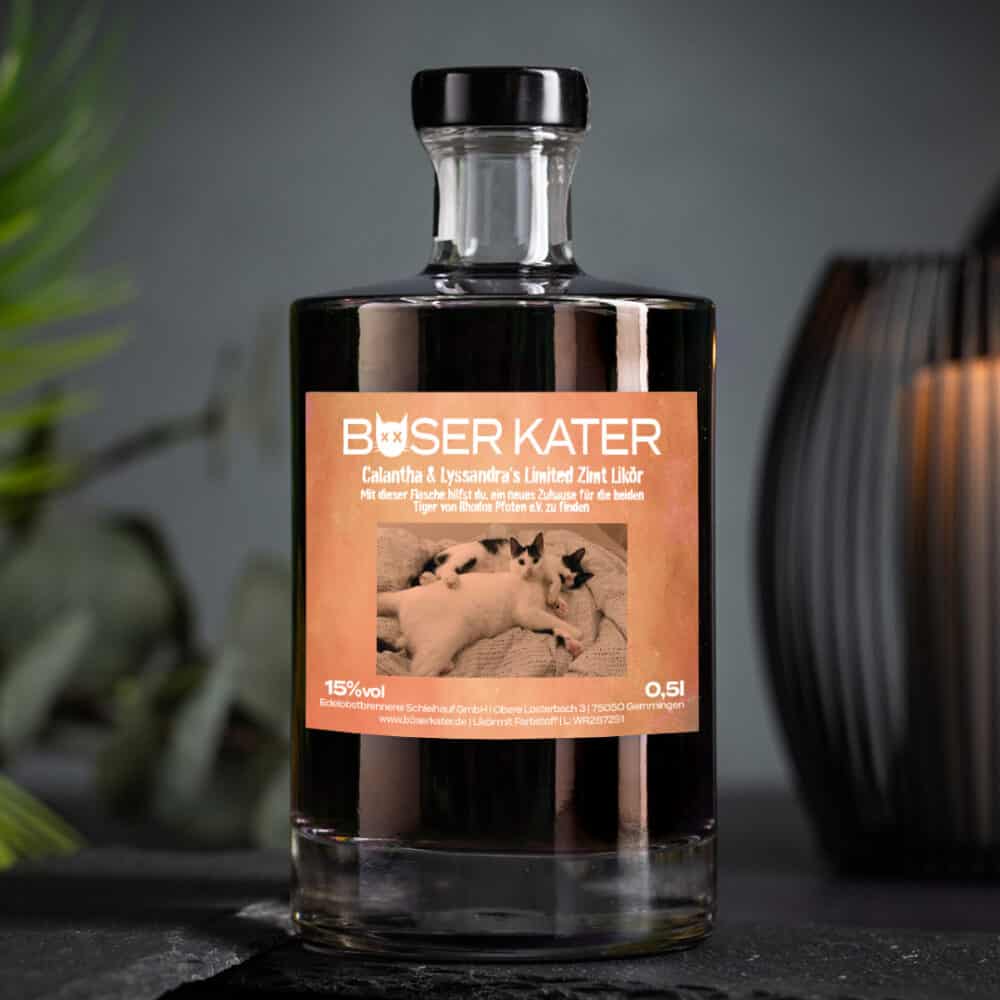 Böser Kater Limited We Rescue Edition: Cinnamon Roll Sahne Zimt Likör 15% Vol.