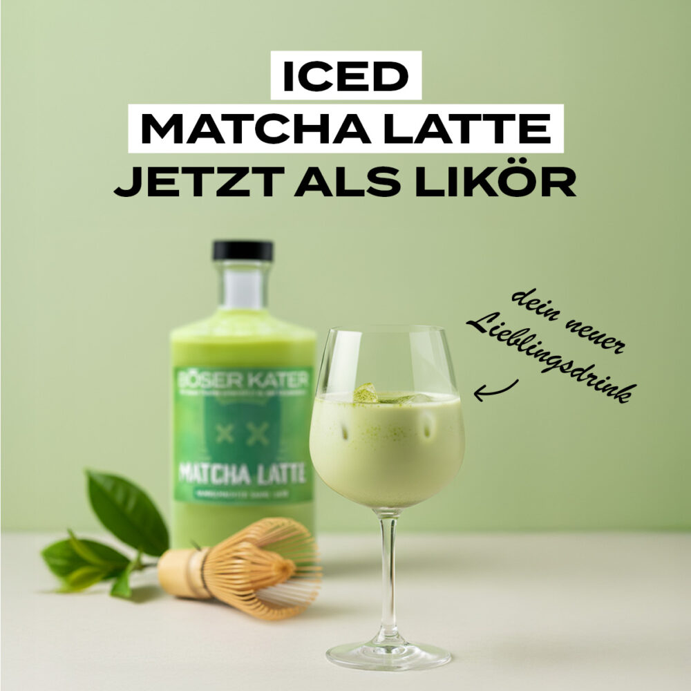 Böser Kater Iced Matcha Latte Sahne Likör | Limited Edition 15% Vol.