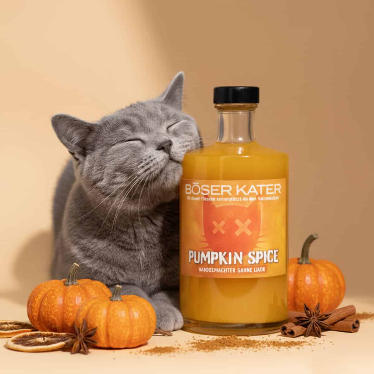 Böser Kater Pumpkin Spice Sahne Likör | Limited Edition 15% Vol. – Bild 3