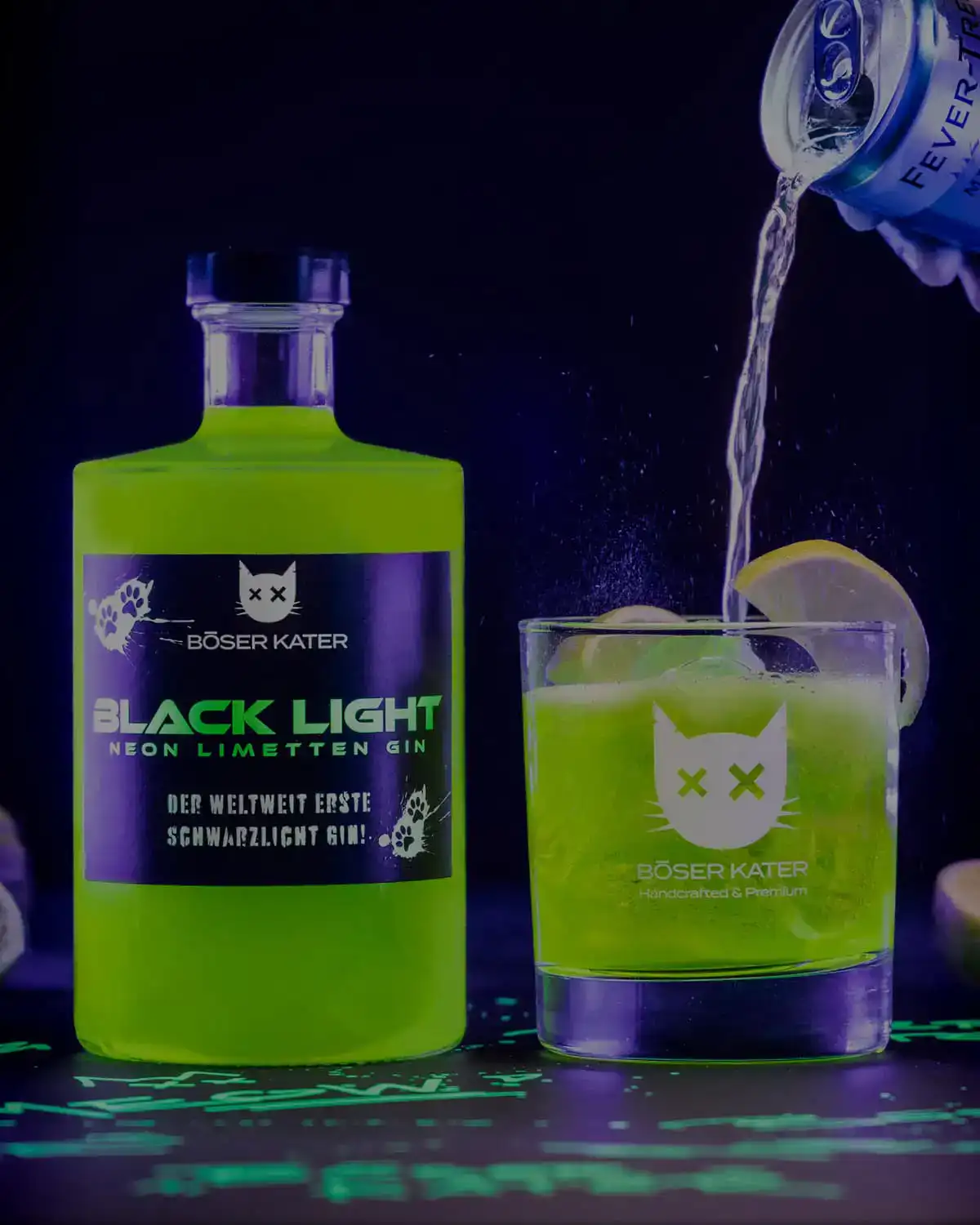 Blacklight Gin ohne Box Vorher