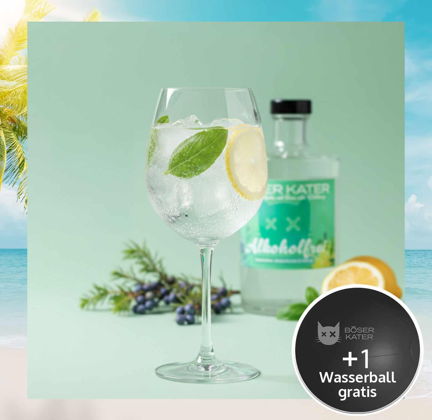 Böser Kater Alkoholfrei mit Gin Geschmack – Perfekte Basis für einen alkoholfreien Gin Tonic 0,5l