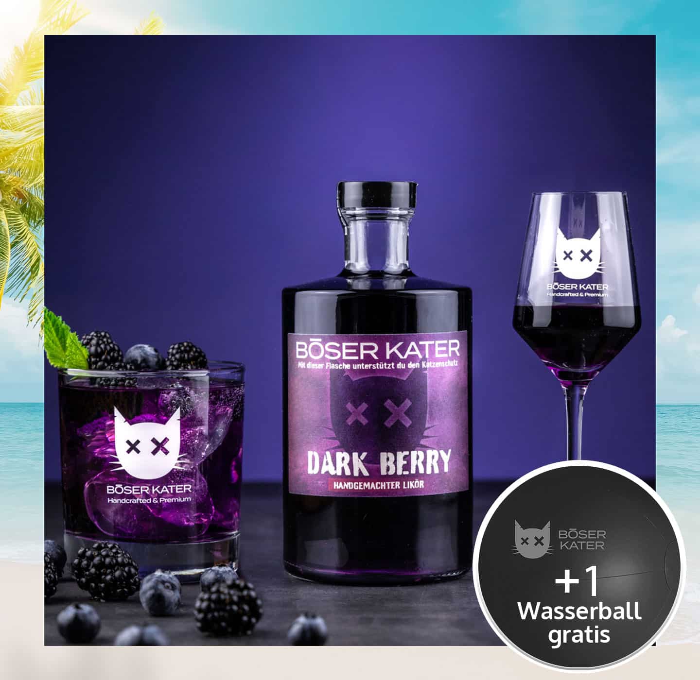 Böser Kater Dark Berry Likör 20% Vol.