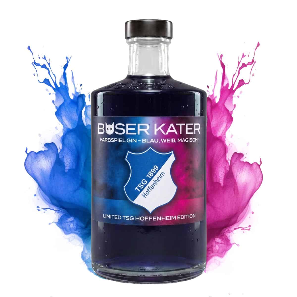 Böser Kater x TSG Hoffenheim Limited Edition | Farbwechsel Gin von Blau zu Violett 40% Vol. – Bild 2