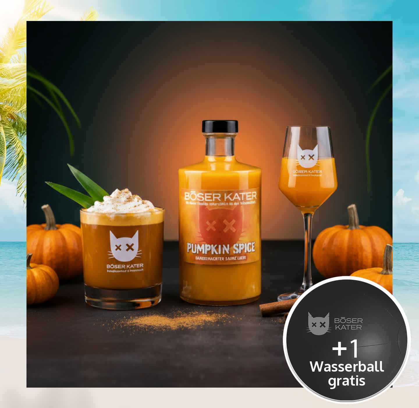 Böser Kater Pumpkin Spice Sahne Likör | Limited Edition 15% Vol.