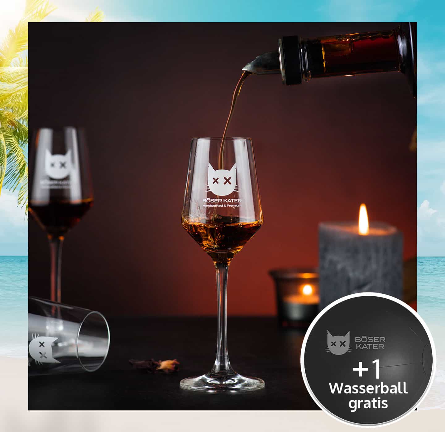 Böser Kater Stilglas Schnaps- & Likörgläser 6er Set