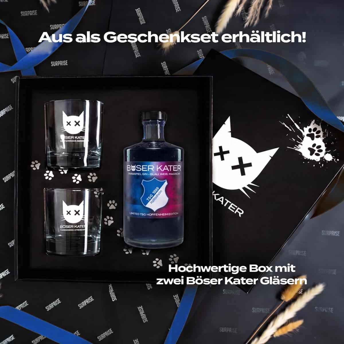 Böser Kater x TSG Hoffenheim Limited Edition | Farbwechsel Gin von Blau zu Violett 40% Vol. – Bild 5